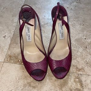 Jimmy Choo python heels